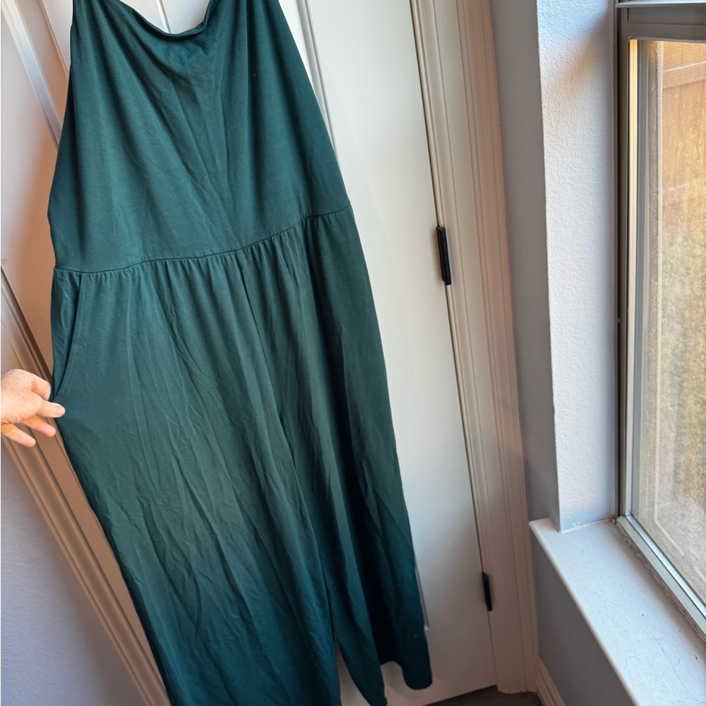 Old Navy Dark Green Wide Leg Jumpsuit